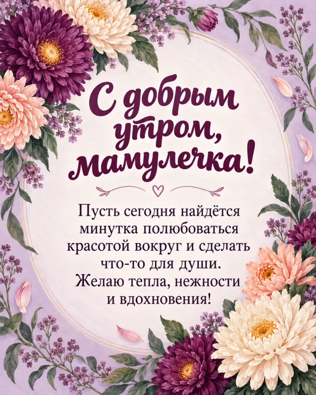С добрым утром, мамулечка! — осенние цветы для мамы